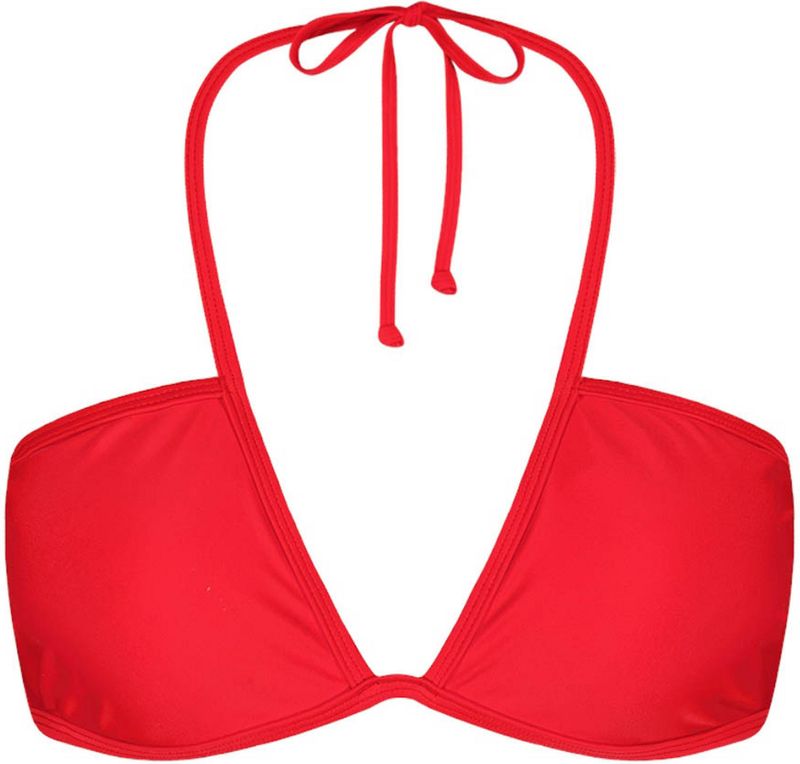 Barts - Kelli Plunge Halter - Bikinitop - Rood - Gerecycled Materiaal