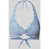 Barts - Yankun Cross Halter - Bikinitop - Denim - Gerecycled Materiaal