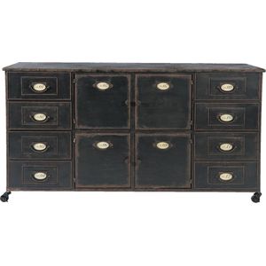 Clayre & Eef Ladekast 152x44x86 cm Bruin Ijzer Rechthoek Commode