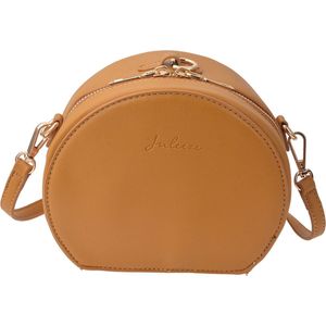 Juleeze Handtas Dames 13x15x8 cm Bruin Kunstleer Rond Tas