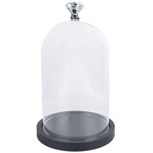 Clayre & Eef Stolp Ø 12x20 cm Transparant Glas Rond Glazen stolp