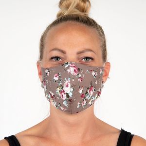 Clayre & Eef Mondkapje Wasbaar Bruin Katoen