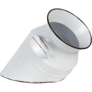 Clayre & Eef Decoratie Melkbus Ø 17x30 cm Wit Metaal