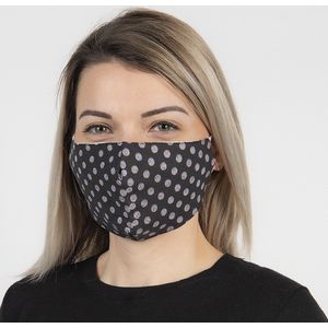 Clayre & Eef Mondkapje Wasbaar 13x26 cm Zwart Katoen