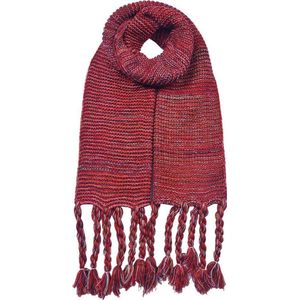 Juleeze Wintersjaal Dames 30x160 cm Rood Synthetisch Wintershawl