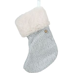 Clayre & Eef Kerstsok 17 cm Blauw Synthetisch