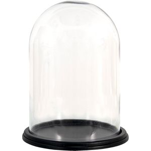 Clayre & Eef Stolp Ø 23x30 cm Hout Glas Rond Glazen Stolp