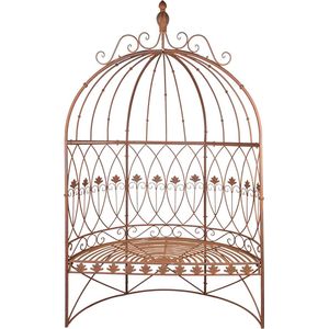 Clayre & Eef Tuinbank 119x59x208 cm Bruin IJzer