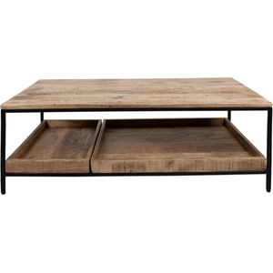 Clayre & Eef Salontafel 110x55x40 cm Bruin Hout