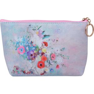 Juleeze Toilettas Dames 21x12 cm Roze Kunststof Bloemen