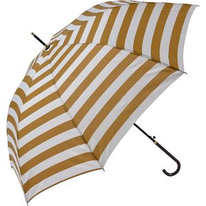 Juleeze Paraplu Volwassenen Ø 100 cm Bruin Polyester Strepen Regenscherm