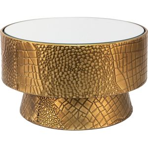 Clayre & Eef Plantentafel met Spiegel Ø 28x16 cm Goudkleurig IJzer