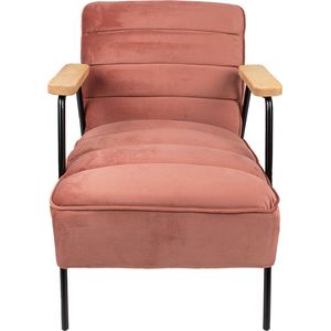 Clayre & Eef Fauteuil met Armleuning 60x69x78 cm Roze Textiel Relax Stoel