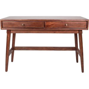 Clayre & Eef Bureautafel 122x41x82 cm Bruin Hout Rechthoek Bureau