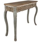 Clayre & Eef Sidetable 125x41x91 cm Bruin Beige Hout Wandtafel