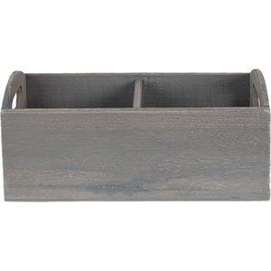 Clayre & Eef Brievenhouder 30x15x13 cm Grijs Hout Rechthoek Postbakje