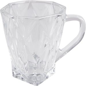 Clayre & Eef Mok 170 ml Glas Rond Koffiemok