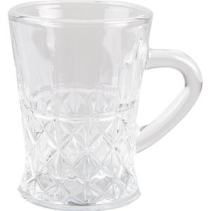 Clayre & Eef Mok 95 ml Glas Rond Koffiemok