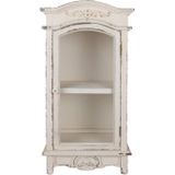 Clayre & Eef Wandkast 45x30x88 cm Wit Houtproduct