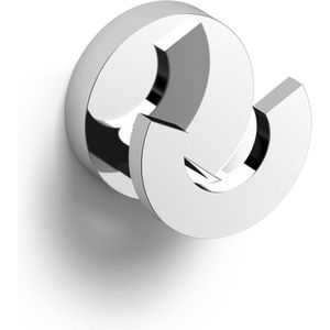 Kledinghaak Clou Flat Dubbele Rond Chroom