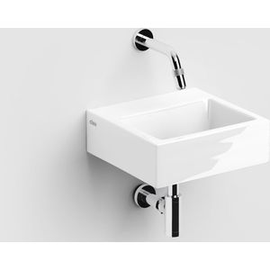 Clou Flush 1 fontein - 28x27x9cm - zonder kraangat - met plug - keramiek Wit CL/03.03011