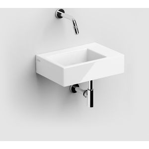 Clou Flush 2 fontein - 36x24.5x9cm - zonder kraangat - met plug - keramiek Wit CL/03.03021