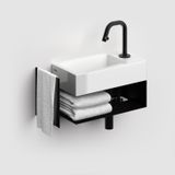 Fontein clou flush 3 36x18x9 cm rechts keramiek glans wit