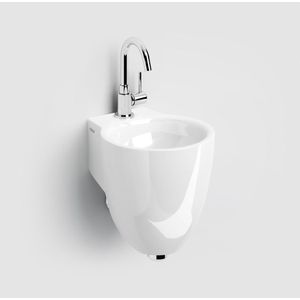 Hoekfontein clou flush 5 27x27x10 cm keramiek glans wit (zonder kraangat)