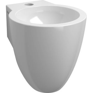 Fontein clou flush 6 27x31.5x28 cm keramiek wit (met kraangat, afvoerplug en bekersifon chroom)