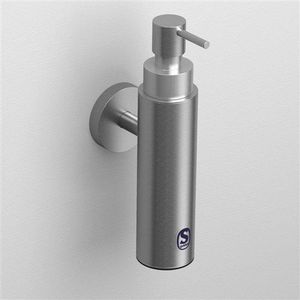 Clou Sjokker Zeepdispenser Wand 100cc - Geborsteld RVS - Accessoires - Zeep Accessoires - Zeepdispensers - 8717462003419