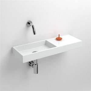 Clou Mini Wash Me fontein 56x19cm zonder kraangat rechts Keramiek Wit CL/03.03141