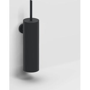 Clou Flat toiletborstelgarnituur 8x35cm wandmodel Zwart mat