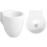 Fontein clou flush 6 met plug en bekersifon 27x31.5x28 cm mat wit aluite