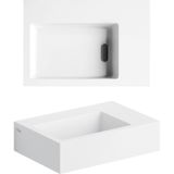 Fontein clou flush 2 36x24.5x9 cm aluite mat wit
