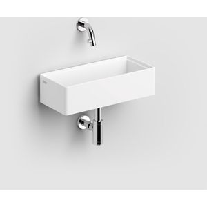 Clou New Flush fontein 38x18cm zonder kranenbank aluite Wit mat CL/03.13431