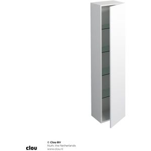Clou Hammock kolomkast 170cm, omkeerbaar, mat wit gelakt