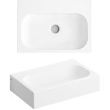 Wastafel clou mini match me 45x32x10 cm aluite mat wit