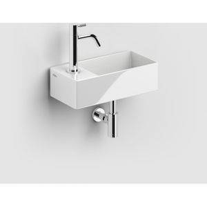 Fontein Clou Flush 3 Keramiek Wit Met Kraangat Links 35x10x18 cm