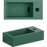 Clou Flush 3 fontein 36x18cm + kraang. rechts mat pijnboom groen ker CL/03.42030