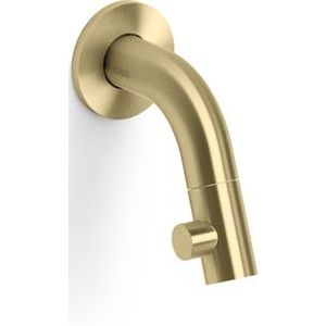 Clou Kaldur fonteinkraan korte uitloop wandm. goud gebors. PVD CL/06.05.001.82