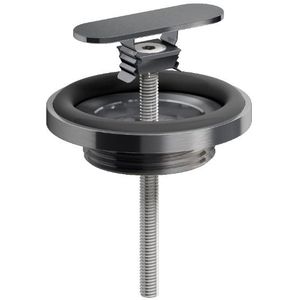 Afvoerplug en sifonaansluiting Clou First Gunmetal Geborsteld PVD