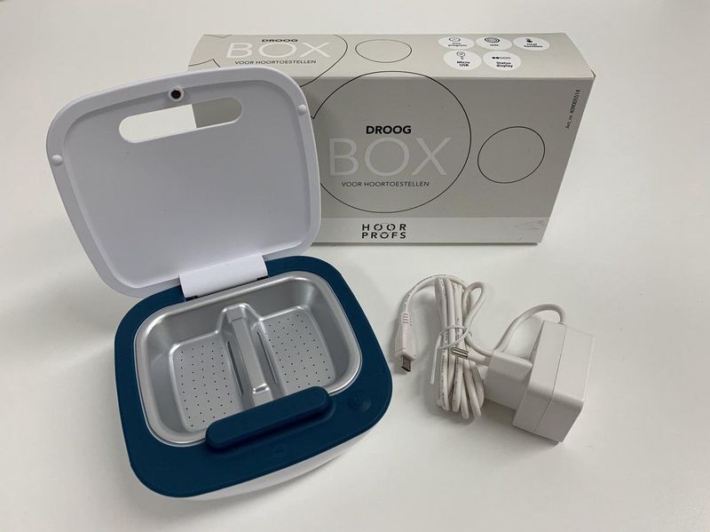 Hoorprofs - Droogbox - Gehoorapparaat - Wit - Kunststof