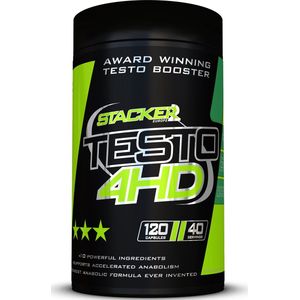 Stacker 2 Testo 4HD Testosterone Booster - Ephedra Vrij - 120 Capsules