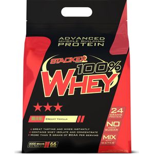100% Whey - Stacker 2 - 2000 gram - Vanilla