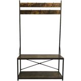 Kapstok - Hout - Zwart - Wandmodel