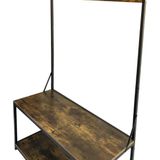 Kapstok - Hout - Zwart - Wandmodel