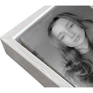 Combiframe doe-het-zelf houten (halve) baklijst wit 29,7 cm