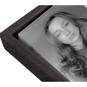 Combiframe doe-het-zelf houten (halve) baklijst zwart 24 cm
