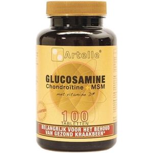 Artelle Glucosamine/chondroitine/msm 100 tabletten