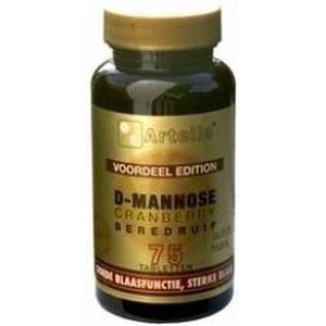 Artelle D-Mannose Cranberry Beredruif Tabletten 75 Tabletten